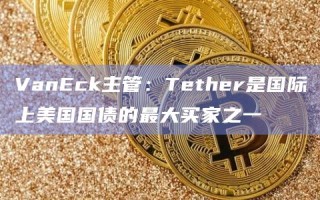 VanEck主管：Tether是国际上美国国债的最大买家之一