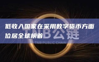 低收入国家在采用数字货币方面位居全球榜首